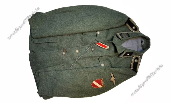 W-SS Uniform/Feldbluse M40 "LATVIJA"/Lettische Nr.1 Untersturmführer