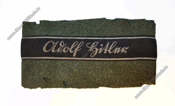 Ärmelband der Division "Leibstandarte SS Adolf Hitler" auf Uniformtuch