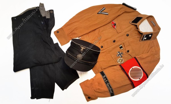 Allgemeine-SS RZM Uniform Diensthemd/Hose/Kappe "R.u.S.-Hauptamt"